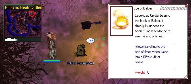 Могила с Eye of Balder в Niflheim